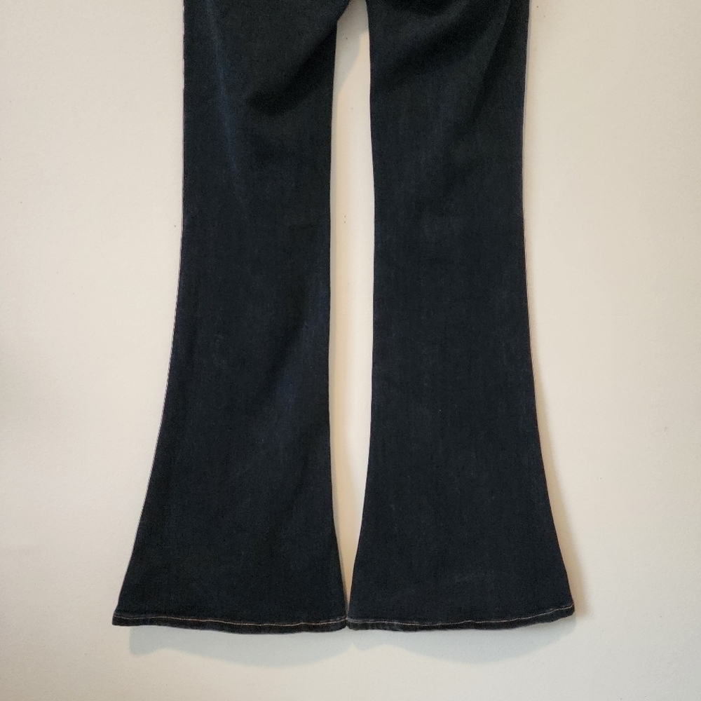 Paige Lou Lou Flare Jeans In Bradford Blue Size 26 Petite - Picture 12 of 16